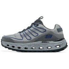 Skechers OUTDOOR Slip-Resistant Low-Top Hiking Shoes Men's Gray Blue Gray Blue, 39.5