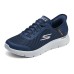 Skechers Go Walk Fle Cushioning Wear-Resistant Low-Top Running Shoes Men's Blue Синий, 39.5
