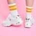 Skechers D'lites Gs White/Gold Women's 37.5