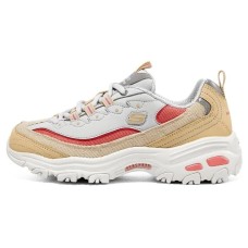 Skechers D'Lites 1.0 Chunky Sneakers Women's Low-Top White/Yellow/Red 37
