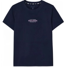 Skechers T Shirt Women's Navy Blue Синий, S