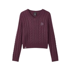 Skechers SmileyWorld Sweater Women's Purple Brown Purple-Brown, M