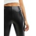 ONLY faux leather leggings in black Черный, M - US 6