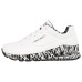 Skechers Uno Cushioned Slip-Resistant Abrasion-Resistant Low-Top Casual Shoes Women's White Black 35