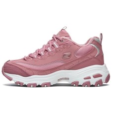 Skechers D Lites 1.0 Low Top Running Shoes Pink Women's 35.5
