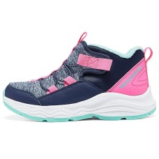 Skechers Anti-Slip Wear-Resistant Mid-Top Kids' Boots Navy Kids' Navy/multicolor, 28.5