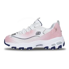 Skechers D'LITES 1.0 Tipsy Twilight Anti-Slip Wear-Resistant Low-Top Chunky Sneakers Women's Pink White Белый, 35