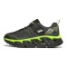 Skechers Tech Grip Cushioning, Slip Resistant, And Abrasion Resistant Low Top Kids' Running Shoes Black Green Teenagers 33.5