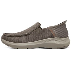 Skechers Slip Ins Durable Cushioning Support Low-Top Casual Shoes Men's Brown Коричневый, 43