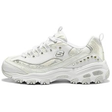 Skechers DLITES Slip-Resistant Breathable Low-Top Chunky Sneakers Women's White Белый, 37.5