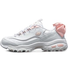 Skechers D'LITES 1.0 Anti-Slip Wear-Resistant Low-Top Casual Shoes Women's Pink White 39