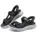 Skechers ON THE GO Strap Sandals Men's Black Gray Color Black Gray Color, 39.5