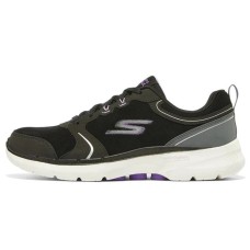 Skechers Go Walk 6 Low-Top Running Shoes Women's Black White 36