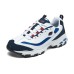 Skechers D'LITES 1.0 Cushioning Anti-Slip And Wear-Resistant Height Increasing Low-Top Chunky Sneakers Men's Blue White Синий Белый, 39.5