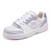 Skechers Kids Anti Slip Wear Resistant Low Top Kids' Skateboarding Shoes White Gray Pink Kids' Разноцветный, 30