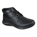 Skechers Relaxed Fit Cessnock - Alesser SR Cushioning Anti-Slip And Wear-Resistant High-Top Casual Shoes Men's Black 40