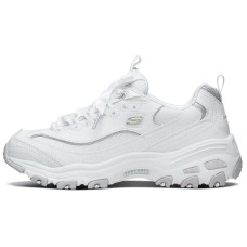 Skechers D'Lites 1.0 Low Dad Shoes Gs White Women's 39.5