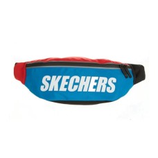 Skechers Polyamide Sling Bag, Crossbody Bag, Fanny Pack Trumpets Unisex Color Block Red Blue Smaller