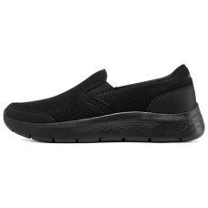 Skechers Go Walk Fle Anti-Slip Wear-Resistant Low-Top Casual Shoes Men's Black 41