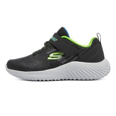 Skechers Slip Resistant Cushioning Abrasion Resistant Low Top Kids Lifestyle Shoes Black Blue Teenagers 35