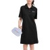 Skechers Short-Sleeved Dresses Women's Carbon Black Carbon Black/0018, S