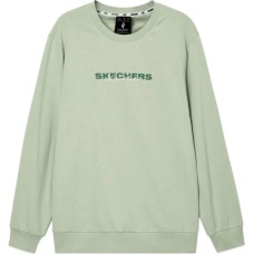 Skechers Sports Alliance Series Sweatshirt Unisex Aqua Silver Green Mercury Green-04X2, S