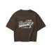 Skechers Drop Shoulder Sleeve T Shirt Women's Melted Chocolate Hot melt chocolate/02Z9, M