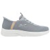 Skechers Sport Slip-Resistant Breathable Low-Top Casual Shoes Women's Gray Gray/light purple, 40