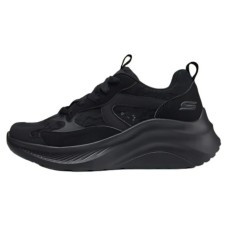 Skechers Cushioned Wear-Resistant Height Increasing Low-Top Chunky Sneakers Women's Black Черный, 35