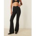 Tala DayFlex wrap flared leggings in black Черный, XS - EU 34-36