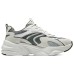 Skechers DLITES Anti-Slip Wear-Resistant Low-Top Chunky Sneakers Men's White Gray White gray, 44