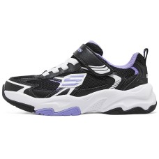 Skechers Girls Cushioning Wear-Resistant Low-Top Kids' Running Shoes Black Teenagers Черный, 30