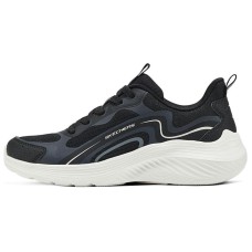 Skechers Cushioned Slip-Resistant Low-Top Casual Shoes Women's Black White Черно-белый, 39