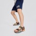 Skechers Anti-Slip Wear-Resistant Children's Sandals Black Orange Kids' Черный, 32
