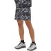 Skechers Casual Shorts Men Light Ink Black All Over Print Light Ink Black All Over Print, L