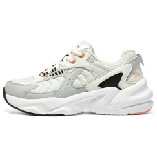 Skechers DLITES Cushioning Anti-Slip And Wear-Resistant Low-Top Chunky Sneakers Women's White Gray Orange 37