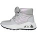 Skechers Uno Peaks Warm And Wear-Resistant Short Snow Boots Women's Silver Gray Silver Gray, 36.5