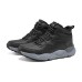 Skechers Anti-Slip And Wear-Resistant Warm Mid-Top Casual Shoes Men's Black Черный, 42.5