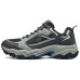 Skechers OUTDOOR MENS Anti-Slip Wear-Resistant Low-Top Hiking Shoes Men's Black Blue Charcoal Gray/Blue, 41.5