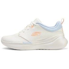 Skechers Anti-Slip Wear-Resistant Low-Top Running Shoes Women's White Blue Orange natural/multicolor, 36