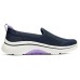 Skechers Cushioned Wear-Resistant Coverage Support Lightweight Low-Top Casual Shoes Women's Black White Purple BLACK WHITE PURPLE, 38