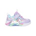 Skechers Kids S Lights Anti Slip Wear Resistant Low Top Toddler Shoes Blue Purple Infant And Toddler Lavender blue/multicolour, 22