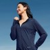 Skechers Breathable Sun Protection Clothing Women's Academy Navy Academy Navy, S