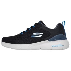 Skechers Skech Air Dynamight Anti Slip Wear Resistant Low Top Casual Shoes Men's Black Blue Сине-черный, 46
