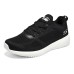 Skechers Squad Cushioned Anti-Slip And Wear-Resistant Lightweight Low-Top Casual Shoes Men's Black White 41.5