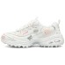 Skechers D'LITES Low-Top Chunky Sneakers Women's White Pink Белый Розовый, 35.5