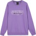 Skechers Colorful Sweatshirt Unisex Crystal Purple Crystal Purple/00QA, S