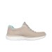 Skechers Summits Cushioning Wear-Resistant Low-Top Casual Shoes Women's Beige Blue Taupe/Multicolor, 37.5