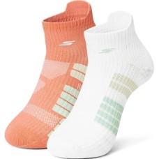 Skechers Ankle Socks Unisex 2 Pack 2-Pack (Coral Pink+White), S
