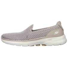 Skechers Go Walk 6 Cushioning Anti-Slip And Wear-Resistant Breathable Rebound Low-Top Casual Shoes Women's Taupe 38